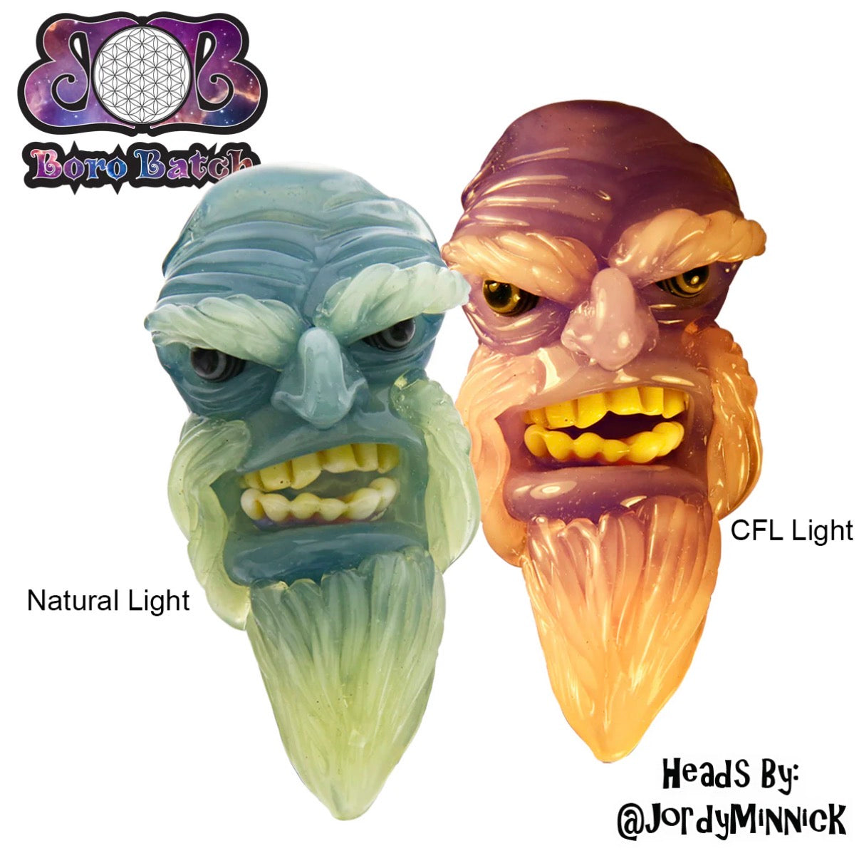 BB-38 Boro Batch Purple Cream Rod (Top)