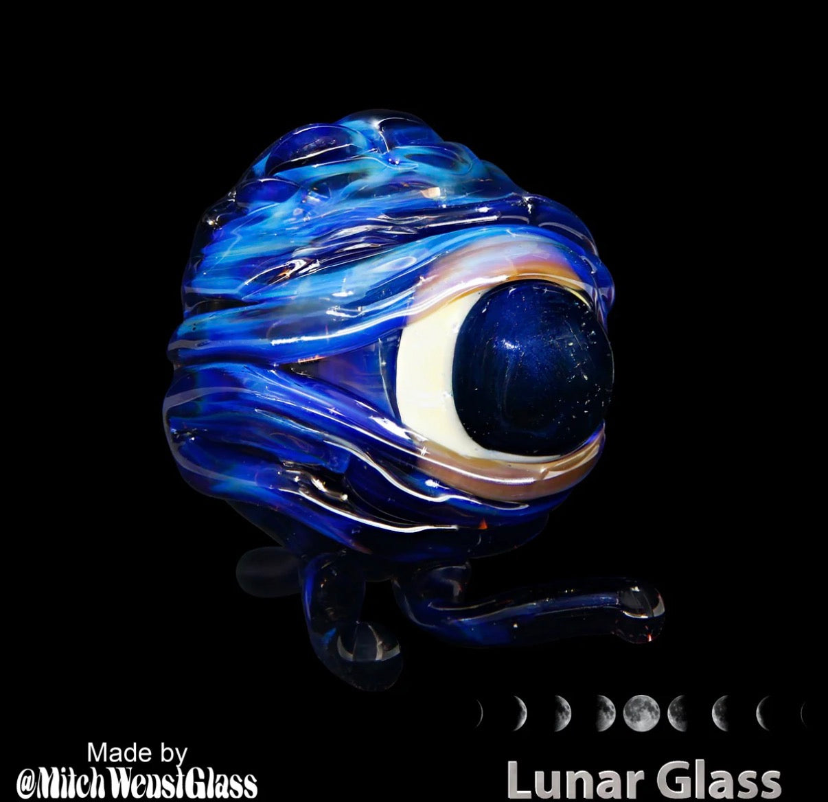 LG- 23 Lunar Glass Silver Grayish Purple Rod