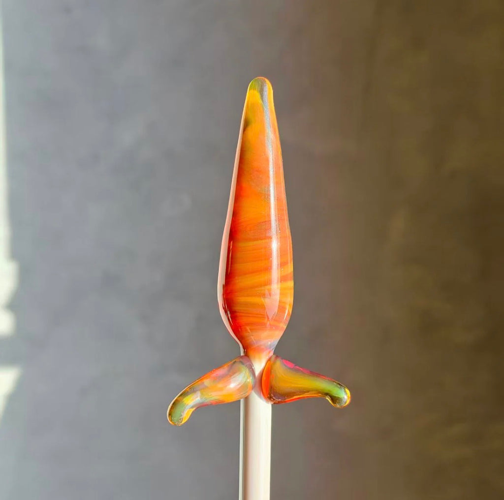 LG- 34 Lunar Glass Amber Opal Rod