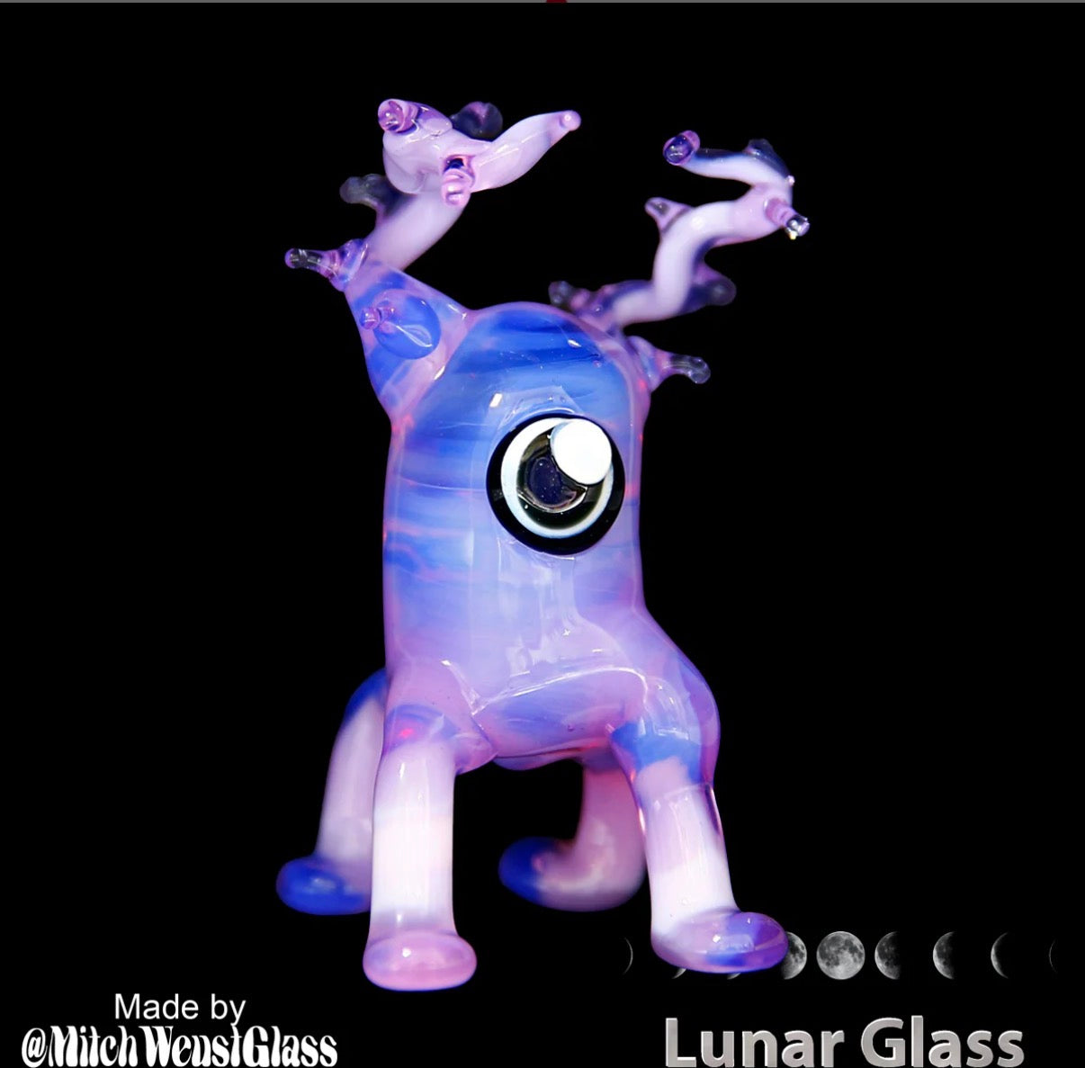 LG - 10 Lunar Glass Dense Amethyst Opal Rod