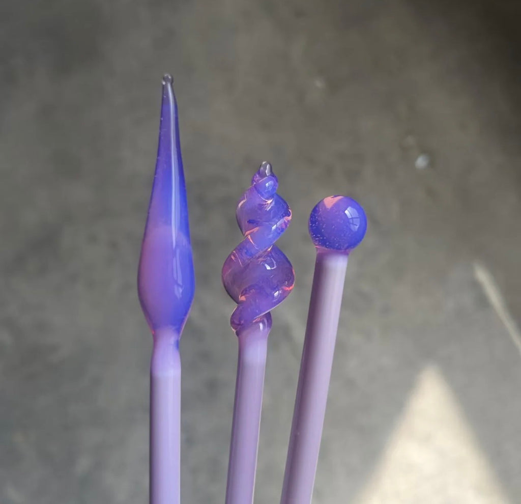LG - 10 Lunar Glass Dense Amethyst Opal Rod
