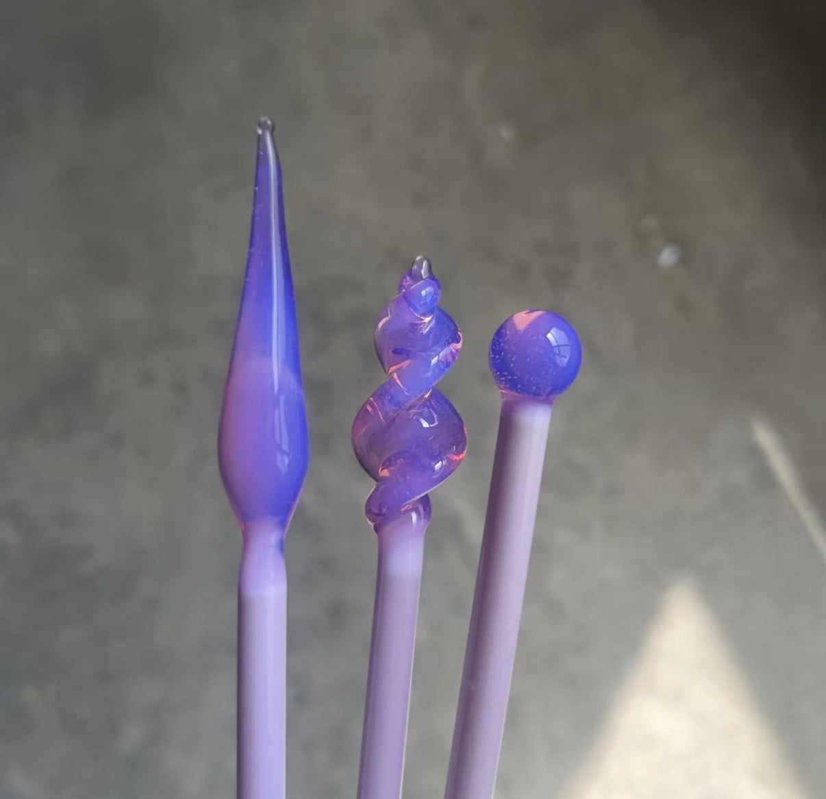 LG - 10 Lunar Glass Dense Amethyst Opal Rod