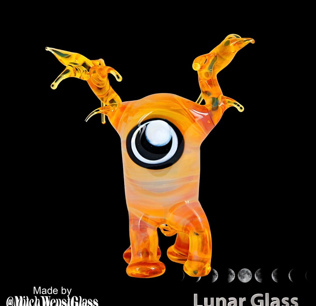 LG - 01 Lunar Glass Silver Lemon Opal Rod