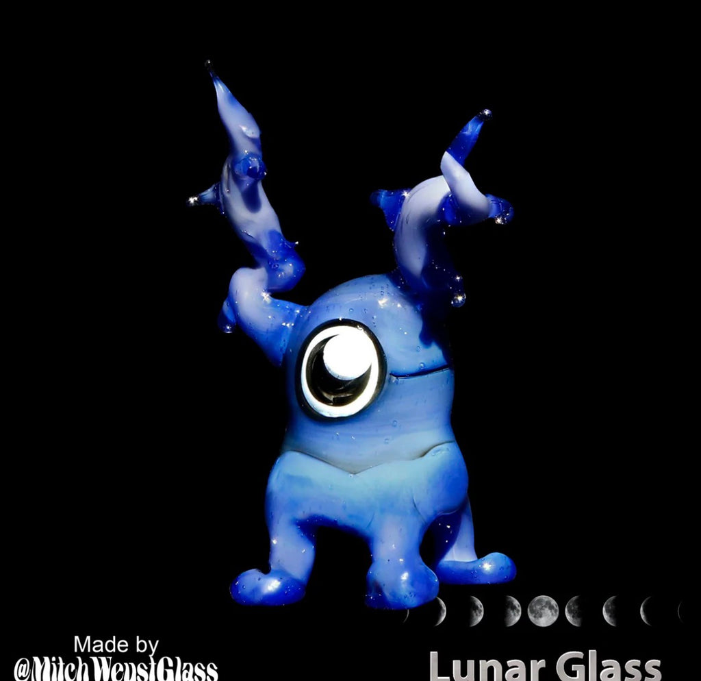 LG - 49 Lunar Glass Dense Blue Opal Rod