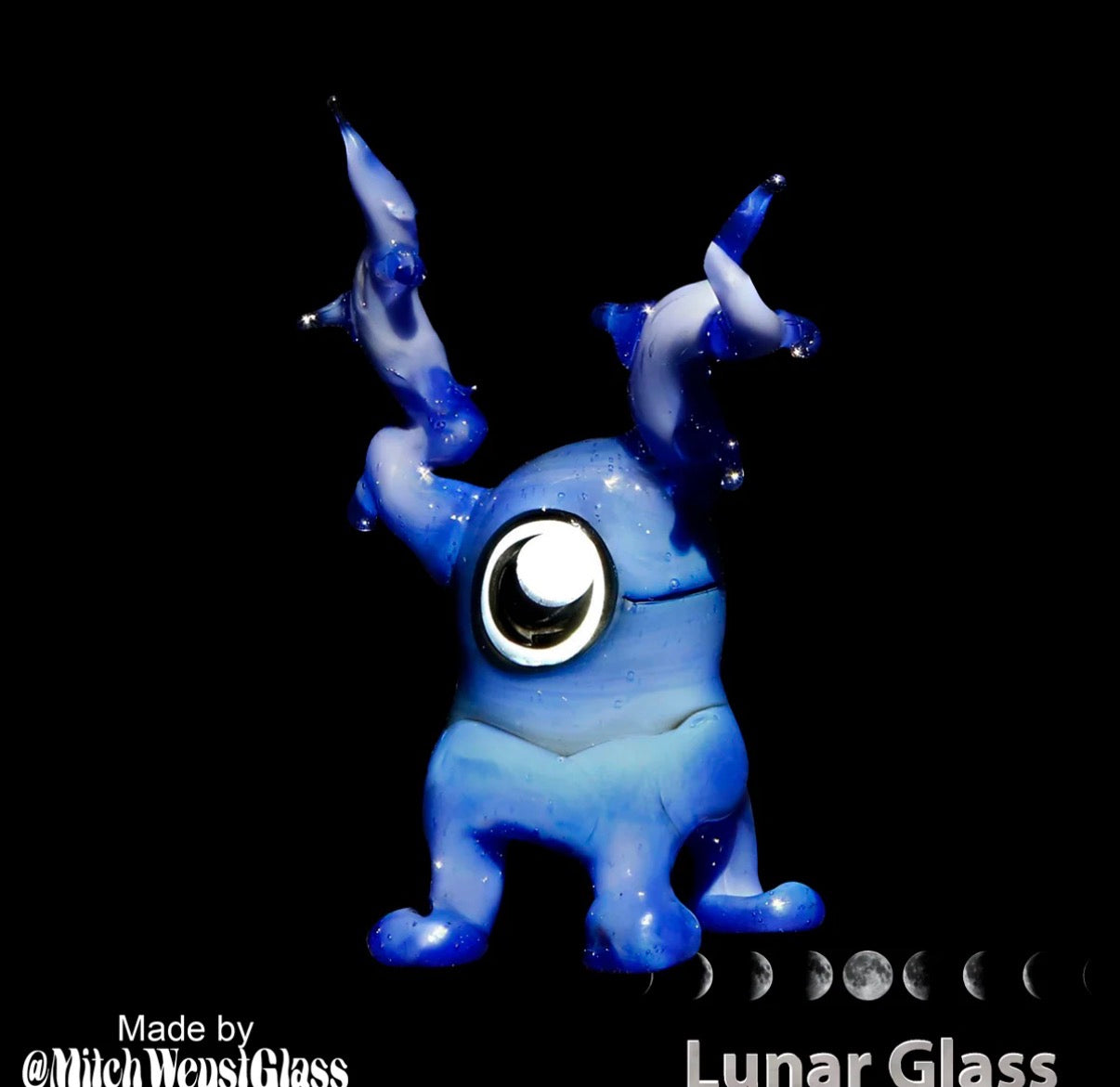 LG - 49 Lunar Glass Dense Blue Opal Rod