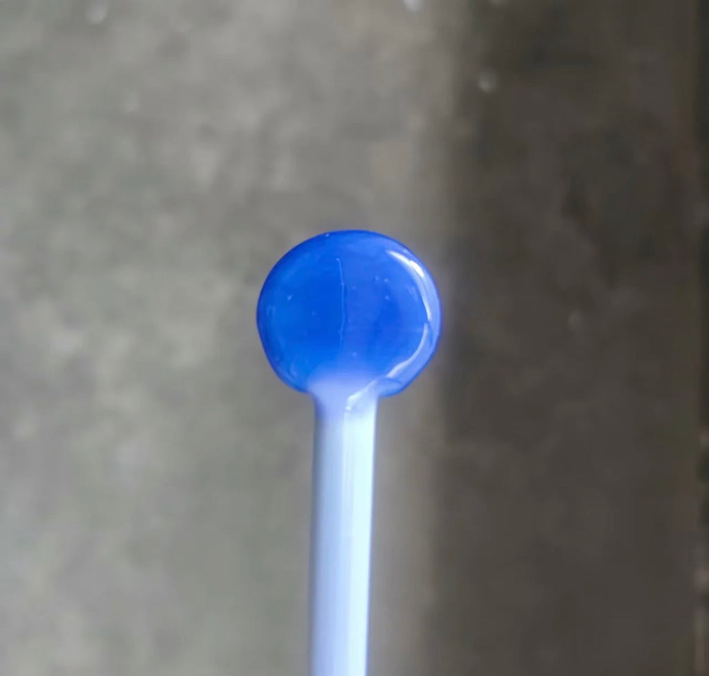 LG - 49 Lunar Glass Dense Blue Opal Rod